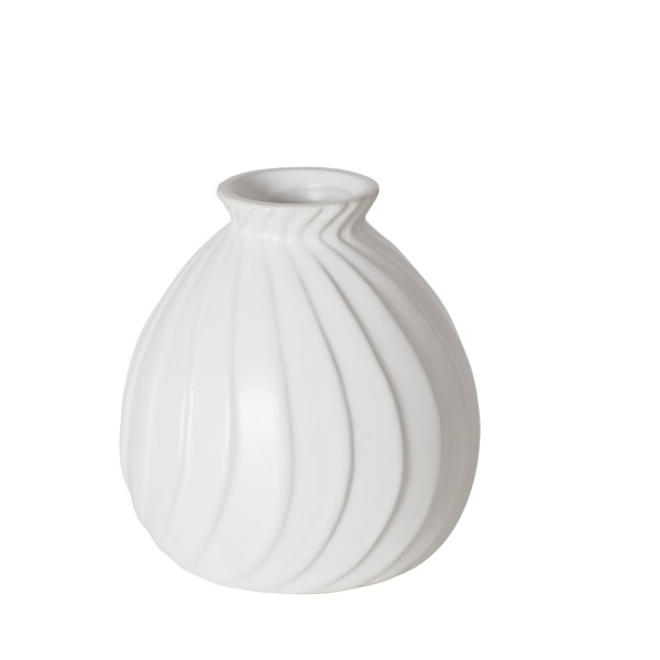 Vase ZALINA in weiß aus Porzellan