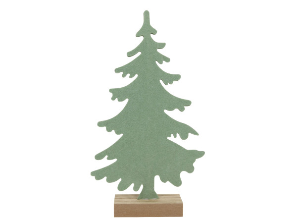 Dekoobjekt KIEFER in grün aus Filz