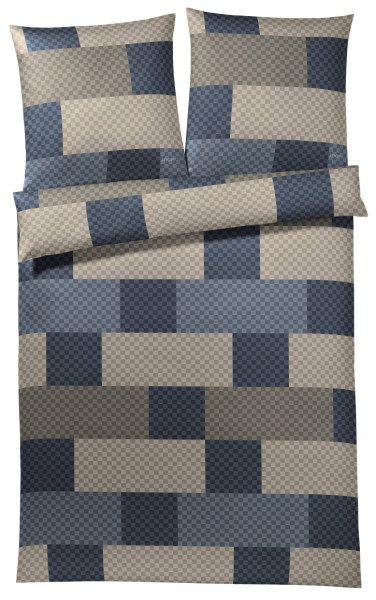 Bettwäsche J!Chessboard in Stein aus Satin