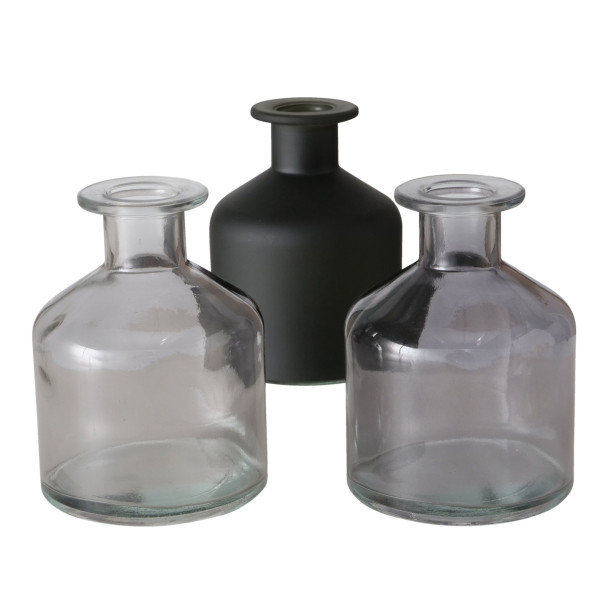 Vase JOKU in mehrfarbig aus Glas