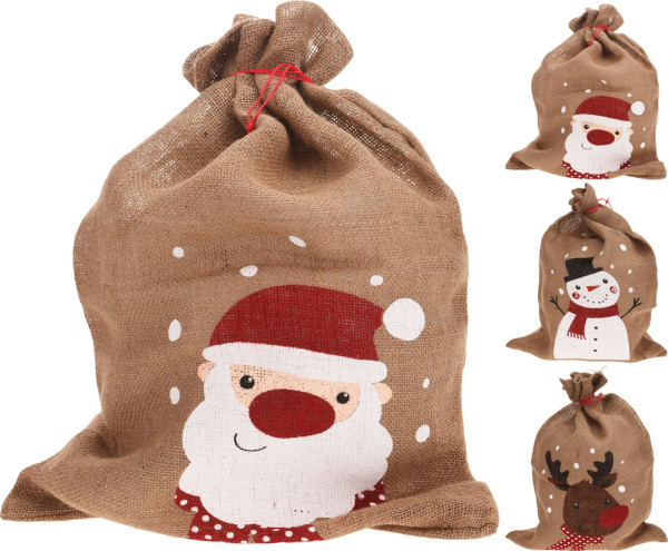 Nikolaus Sack in braun aus Jute