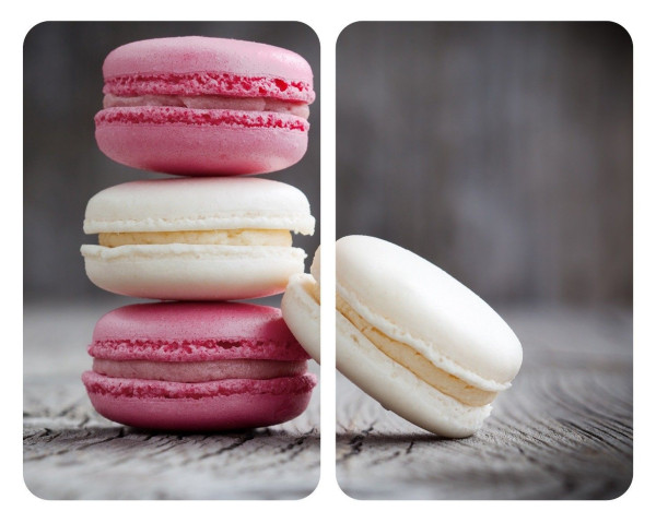 Herdabdeckplattenset MACARON in mehrfarbig aus Glas