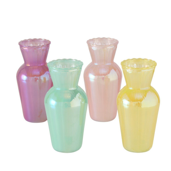 Vase SELLY in mehrfarbig aus Glas