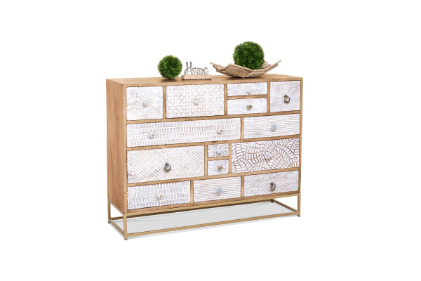 Kommode SANSIBAR AMRUM in natur aus Mango