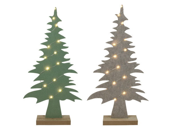 Dekoobjekt WEIHNACHTSBAUM in mehrfarbig aus Filz