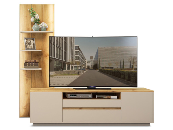 Wohnwand vito FIESTA in kaschmir aus Dekor