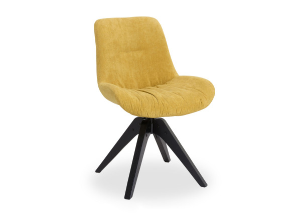 Sessel IGGY in gelb aus Stoff