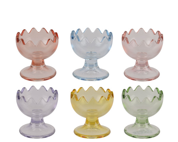 Eierbecher COLORI in mehrfarbig aus Glas