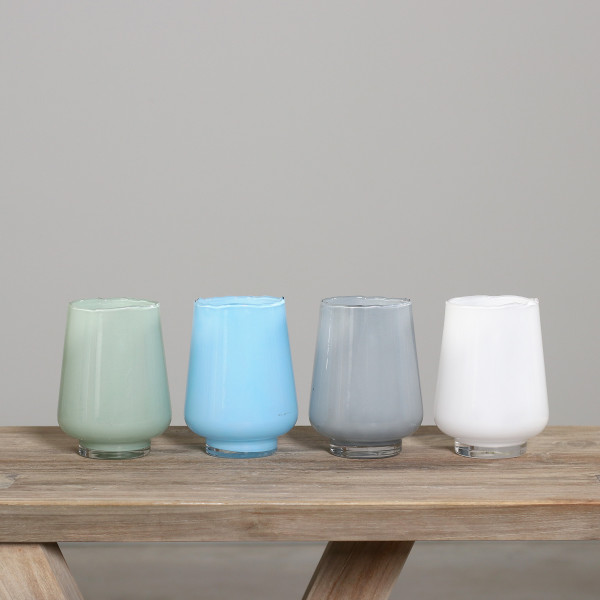 Vase in mehrfarbig aus Glas