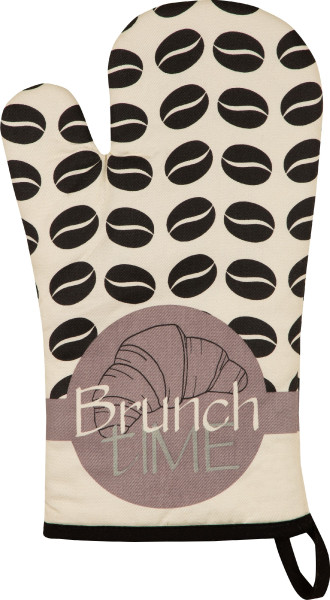 Ofenhandschuh BRUNCH TIME in mehrfarbig aus Baumwolle
