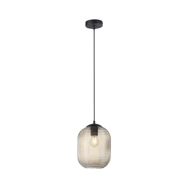 Pendelleuchte SHITAKE in amber aus Glas