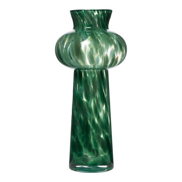 Vase VERO in grün aus Glas