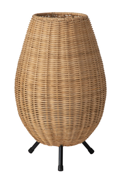 Tischleuchte COLIN in mehrfarbig aus Rattan
