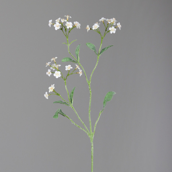 Kunstblume Vergissmeinnicht in weiß aus Kunststoff