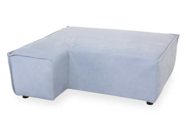 Winkelhocker Elastoform links URBINO in Lightblue aus Leder