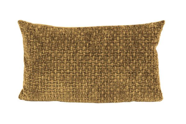 Kissen BRICK curry in curry aus Mischgewebe
