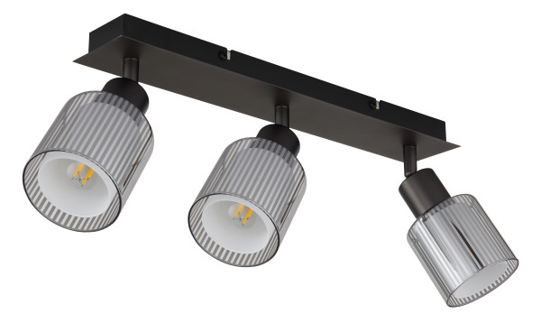 Strahler VILLEGAS in schwarz aus Metall