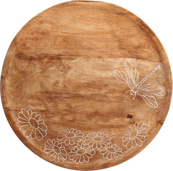 Deko-Teller MANGO in braun aus Mango