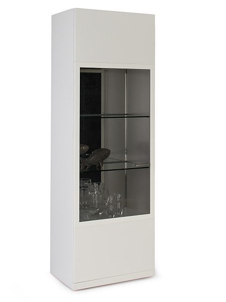Vitrine MONDO ARTIST in weiß aus Lack