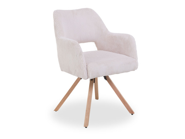 Armlehnstuhl NADEGE in beige