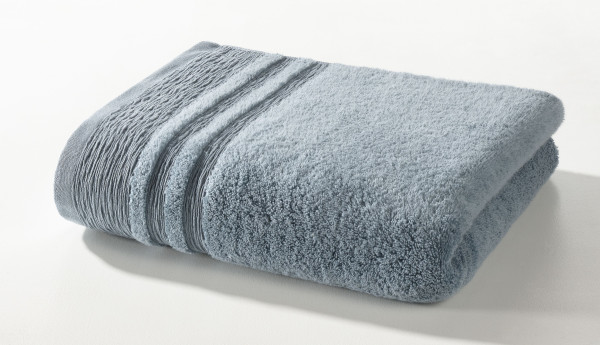 Duschtuch rauchblau in rauchblau aus Baumwolle