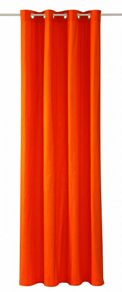 Ösenvorhang TOM TAILOR in orange aus Baumwolle