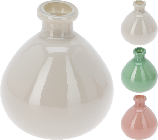 Vase VILA in mehrfarbig aus Glas