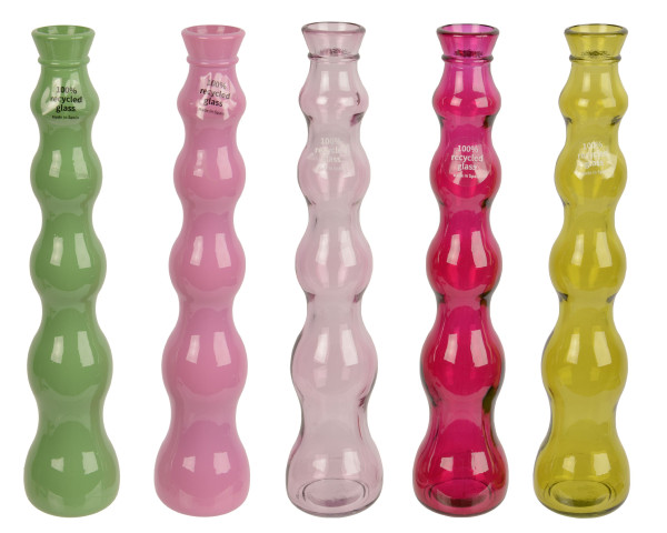 Vase BUBBLES in mehrfarbig aus Glas