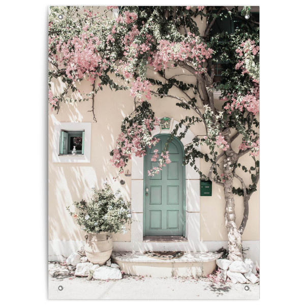 Outdoor Poster FLORAL FACADE in mehrfarbig aus PVC