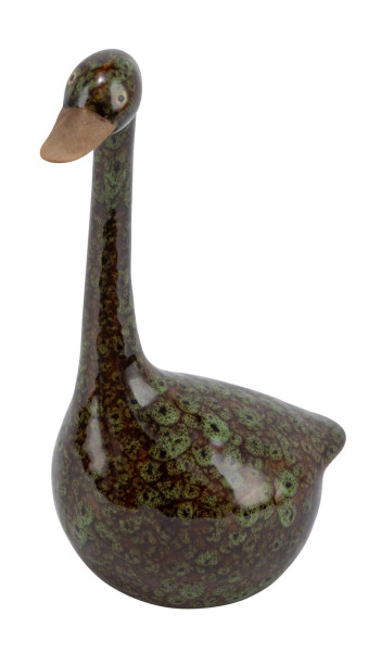 Figur ENTE in grün aus Stein