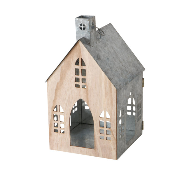 Laterne ZÜRICH in mehrfarbig aus Materialmix