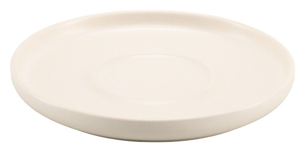 Kaffeeuntertasse UNO in off-white aus Steinzeug