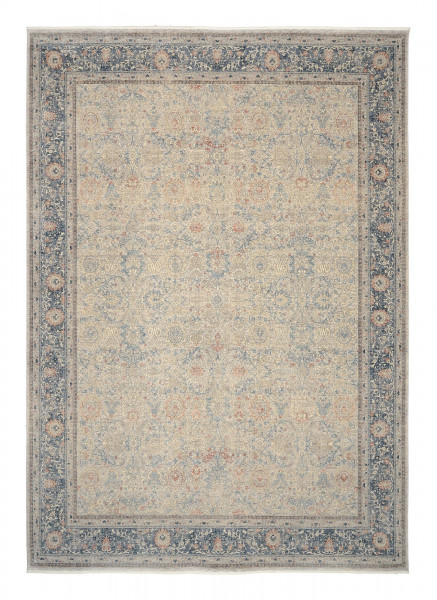 Teppich LOTUS FASHION in grau/blau aus Polyester