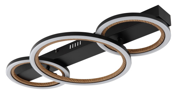 Deckenleuchte DAKARI I in schwarz aus Metall