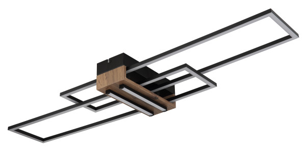 Deckenleuchte DAKARI in schwarz aus Metall