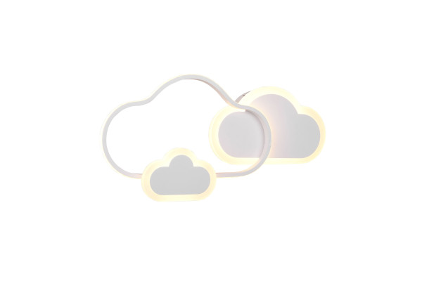 Wandleuchte CLOUDY in weiß aus Materialmix