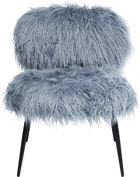 Einzelsessel HAIRY in grau aus Stoff