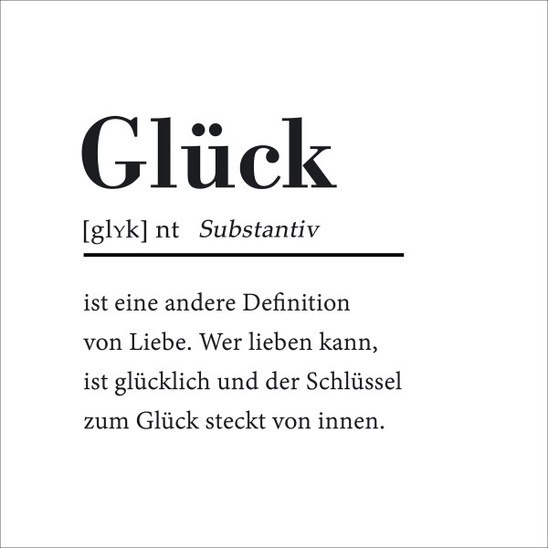 Glasbild GLÜCK II in mehrfarbig aus Glas