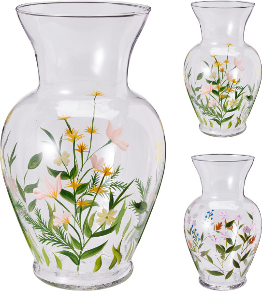 Vase BLOOMING in klar aus Glas