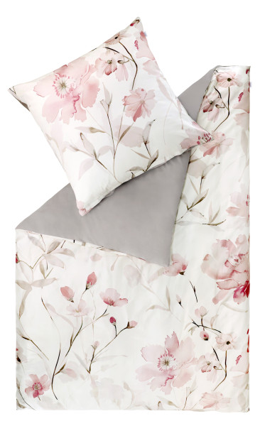 Bettwäsche ELEGANCA-B in pink aus Baumwolle