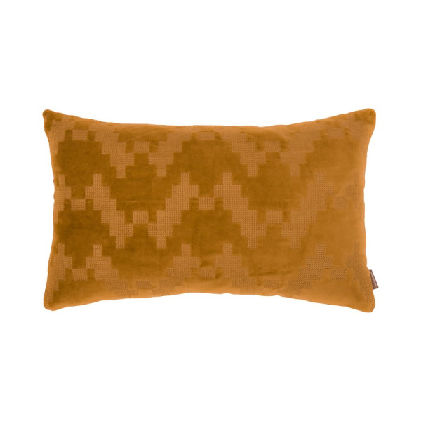 Kissen BROOKLYN in gelb aus Baumwolle