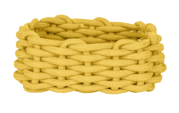 Korb MELARA M in SENFGELB aus Mischgewebe