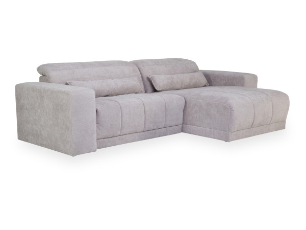 Polsterecke LAURITZ in hellgrau aus Stoff