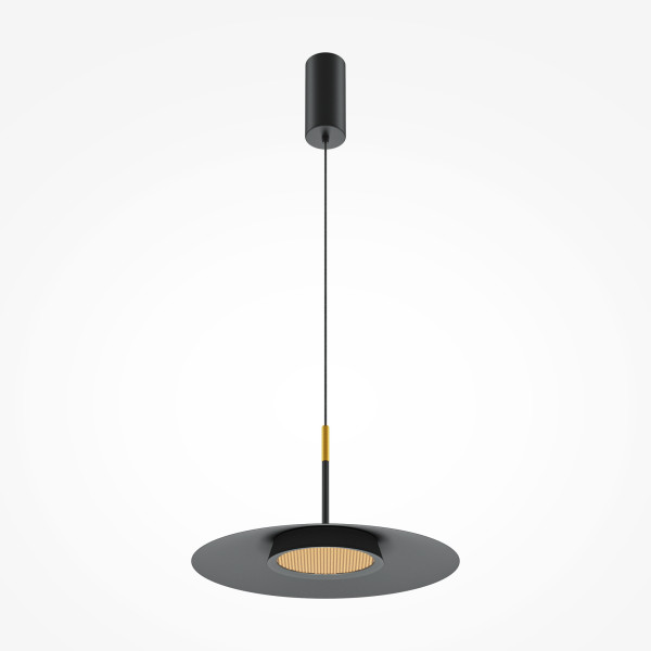 Pendelleuchte EL in schwarz aus Aluminium