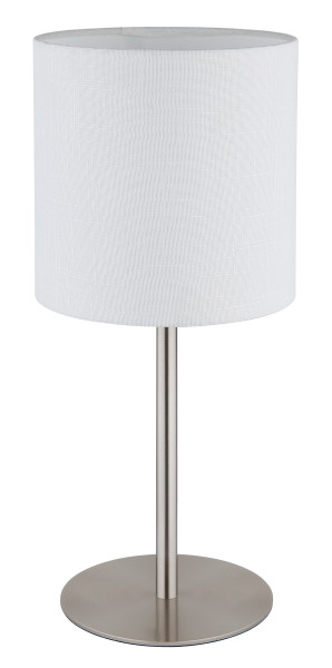 Tischleuchte BENSON in Nickel aus Metall