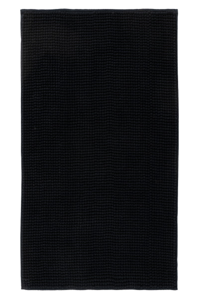 Badematte MONZA schwarz in schwarz aus Polyester