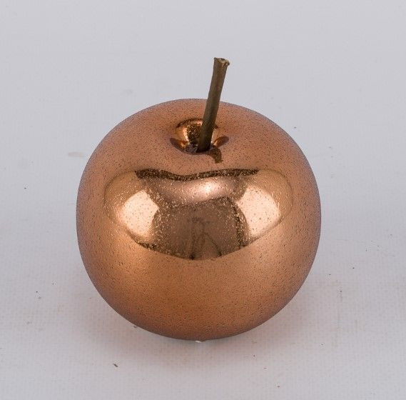 Deko-Apfel in braun aus Keramik