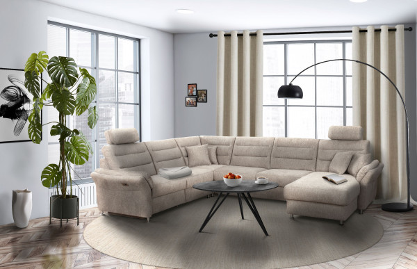 Wohnlandschaft HARPER MELIDES aus Stoff