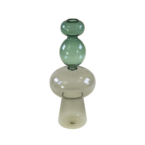 Vase BLOB in blau/grün aus Glas