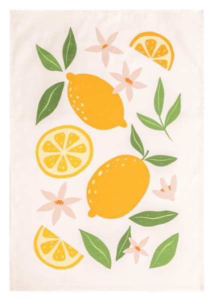 Geschirrtuch ZITRONE aus Baumwolle